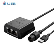 Đầu nối mở rộng mạng RJ45 với cáp USB RJ45 Splitter 1 đến 2 Bộ chuyển đổi Ethernet Tương thích với C