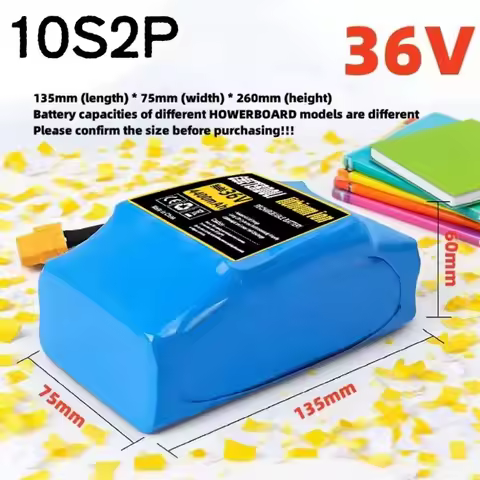 36V 10s2p Rechargeable Lithium Battery Pack (12Ah/9.8Ah/6.8Ah4.4Ah) for Self-balancing Electric Scoo