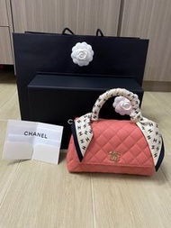 Chanel COCO handle Small size 粉紅連chanel絲巾