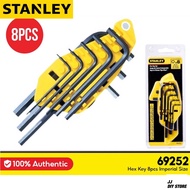 STANLEY HEX KEY SET 8PCS IMPERIAL SIZE 1/16", 5/64" , 3/32" , 1/8" , 5/32" , 3/16" , 7/32" & 1/4" [ 