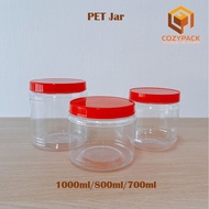 🔥Ready Stock🔥 Plastic Cookies Container/Balang Kuih Raya/ Balang Kosong 700ml/800ml/1000ml