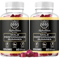 (2 Pack) Alpha Bites - Original Formula 7 in 1 Alpha Bites Gummies, AlphaBites for Men, Official Alp