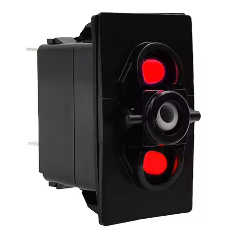 12V 20A Red Led On Off, (On) Off, (On) Off (On), (On) Off On, On Off On Switch Base Body Car Boat Ro