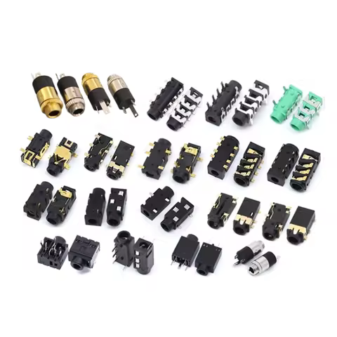 50pcs 3.5MM Audio Jack Female Connector Through Holes PCB DIP SMD Headphone Jack Socket PJ-342/301M/