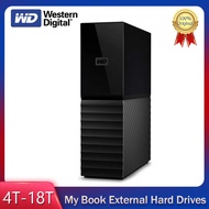 WD My Book 4TB 6TB 8TB 12TB 14TB Esktop ฮาร์ดดิสก์ภายนอก HDD พร้อมการป้องกันด้วยรหัสผ่านและซอฟต์แวร์