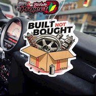 Built Not Bought Pendant Car Air Freshener Hanging Rearview Mirror Perfume JDM Style Recycle Solid P