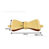 Ready Stock Luggage Hardware Accessories Light Gold Bow Tie Decoration Hardware Handmade DIY Accesso