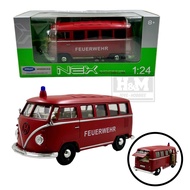 Welly NEX 1:24 1963 Volkswagen T1 Bus - FEUERWEHR