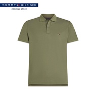 Tommy Hilfiger เสื้อโปโล ผู้ชาย รุ่น MW0MW39994 PLI - สีเขียว ทรง Regular