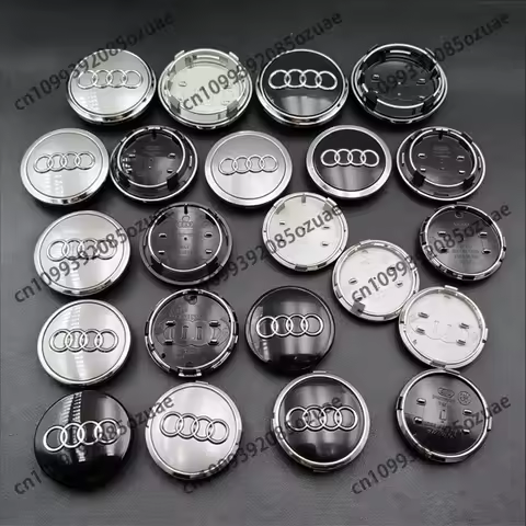 4Pcs Car Styling Wheel Center Hub 60/61/68/69/77mm Cap Auto Rim Covers For Audi A5 A6 C5 C6 C7 A4 B5