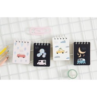 XO Joytop Flying car spring notebook with balloon car motif 110 pages 7.5x10.5cm