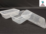 MW S650 - 650ml Rectangular Plastic Disposable Food Container (50pcs±)/ Bekas Bungkus Plastik