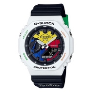 (Hot Sales)100%Original Japan Made G-shock GA2100 Rubik Cube White Watch Full Set with Paper Bag