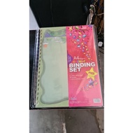 A4 80gsm biding set colour/white/folio book/buku folio