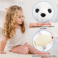 WorWoder Plush Bichon Frise Toy Puppy Electronic Interactive Pet Dog - Walking, Barking, Tail Waggin