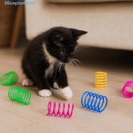 SEPTEMBER 12pcs/set Cat Spring Toy, Scratch Resistant Bite Resistant Kitten Spiral Springs, Cat Jump