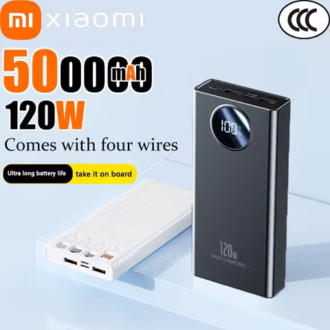 Xiaomi 120W Ultra-Large Capacity Power Bank 500000mAh Super Fast Charging Portable External Battery 