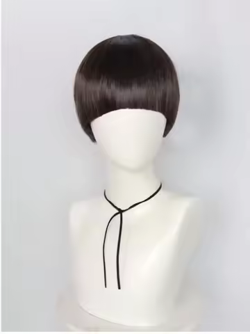 Will Byers Cosplay Wig Short Brown Synthetic Bowl Cut Hair For Movies Parties Halloween Christmas