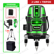 5 Lines 6 Point tahap Laser laras 360 ° Rotary Indoor Outdoor Self Leveling Measuring Tool Set Line 