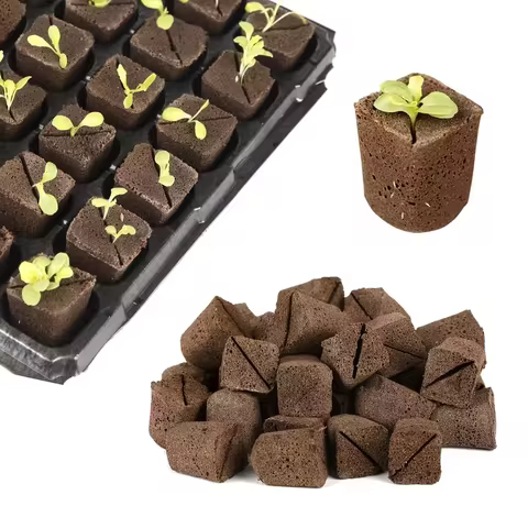 Seed Starter Sponges Pods,Rapid Peat Moss Rooter Plugs,Replacement Seedling Block Cubes for Gardenin