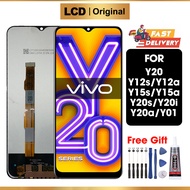 LCD VIVO Y20 Y20s Y12S Y15S Y20a Y12a Y15a Y20i Y01 Original FOR ORI Glass Touch Screen Digitizer