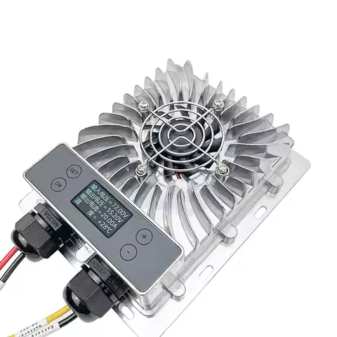 MPPT Solar Controller With LCD Display 20-85V Voltage Adjustable Efficient Photovoltaic Step-Down Mo