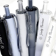 MENIU米扭中性笔学习搭子系列按动式水笔黑色0.5mm双珠子弹头速干MENIU Meter Twist Gel Pen Learning Lapon Department  bdejhd888.my