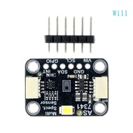 Will AS7341 11 Channel Spectral Color Sensory For Color Recognition Environmental Analysis Light Sou