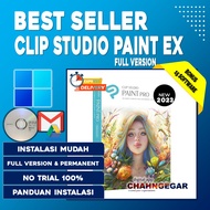 Clip Studio Paint Ex 2023 Pro + Material Content Software Drawing dan Painting Model Komik