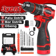 XTITAN 16.8V Mesin Bor Elektrik Baterai Brushless 110N.M Bor listrik Drill Cordless Impact Drill Ele