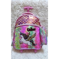 Sequin Elementary School Bag Bonus Pencil Case Unicorn Backpack