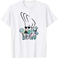 Children's Clothes Johnny Bravo Tropical Bravo Outline T-Shirt Baby Clothes Tops Boys Girls Women Bo