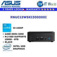 Itw | Asus Mini PC All in One Desktop PC NUC 12 Slim Barebone RNUC12WSKI300000I