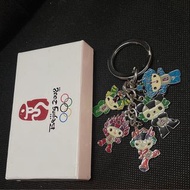 絕版收藏 Beijing 2008 北京 奧運 紀念品 鑰匙圈 吉祥物 福娃 鑰匙 吊飾 運動會 奧運娃娃 世界 奧運會@ C113#