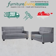 | FurnitureLiving | BRAND NEW Fabric Grey 3+2 Seater Sofa