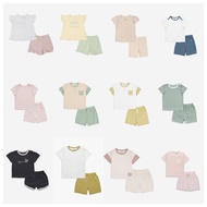 BUBABY 2025 - Bubaby patterned short-sleeved set for boys and girls - 81A - 12M 18M 24M 3Y 4Y 5Y F.T