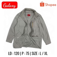 Galaxy Parka Jacket in Cream, Handsome and Handsome, Size L XL