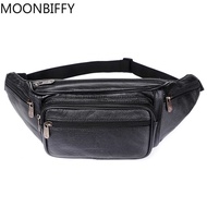 Tanging Leather Waist Bag Men Waist Pack Waist Bag Funny Pack Belt Bag Men Chain Waist Bag Para Sa