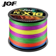 JOF 300M X16 Braided Fishing Line Durable Super Strong Multicolor Floating Saltwater Line
