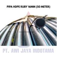RUBY HDPE PIPE 5/8 INCH 16MM OR RUBY HDPE HOSE SIZE 16MM 5/8 INCH (50 METERS)