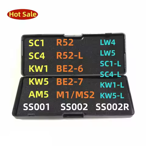 hot sale lishi 2 in 1 SC4 SC1 KW5 KW1 R52 R52-L BE2-6 BE2-7 M1/MS2 LW5 LW4 S123/C123 SC20 SC4-L SC1-