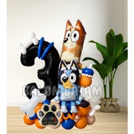 Blu3y Character Number Decoration Balloon Package 5551