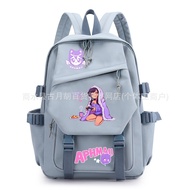 Aphmau Backpack Student School Bag Printed Cartoon Anime Spine Protection Simple Birthday And Holida