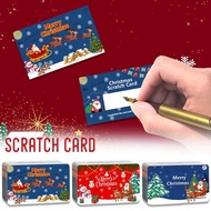 50 Sheets/pack Christmas Layered Scratch Cards Diy Cards Blank Own Your Create Tickets R7a9