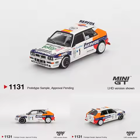 MINIGT 1131 1:64 Lancia Delta HF Integrale Evoluzione #1 1993 Rallye Monte Carlo Diecast Car Model C