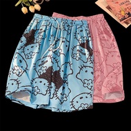 Hello Kitty Hello Kitty Shorts Men Japanese Cartoon Anime Swimming Trunks Ice Silk Beach Pants Coupl