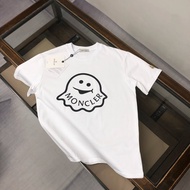 Moncler/Moncler 2026 Classic Round Neck Short-Sleeved T-Shirt Men Women Style Counter Style Loose La