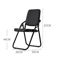 WONZOM Folding Chair Home Dining Chair Backrest Portable Foldable Chair