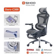 【5 Years Warranty】Sihoo Doro C300 Ergonomic Office Chair with Footrest 6D Armrest Heavy-duty Gaming