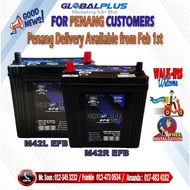 PENANG SPECIAL DELIVERY & INSTALLATIONS PROVIDED M42L&M42R CHLORIDE EFB BATTERY For New Myvi, Axia, 